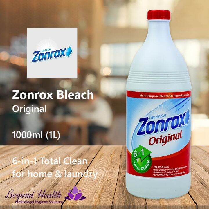 Zonrox Bleach Original 6-in-1 Total Clean 1000ml (1L) 99.9% Antibac ...