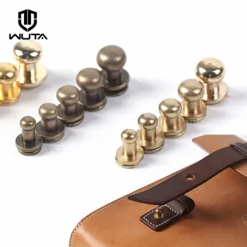 Button Screw Back Round Head Ball Post Studs Nail Rivets Leather Craft  Accessory