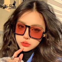 We Flower 400UV Protection Super Big Square Frame Sunglasses Ins Trendy Eyewear for Women Girls