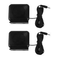 2X Mini External Speaker NSP-100 For Yaesu For Kenwood For ICOM For Motorola Ham Radio CB Hf Transceiver