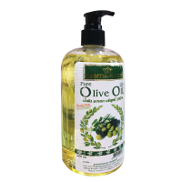 Pure O live Oil น้ำมันมะกอกบริสุทธิ์ 100% ใช้นวดผิวทั่วร่างกายเพื่อความผ่อนคลาย บำรุงผิว 500 ML.1ขวด