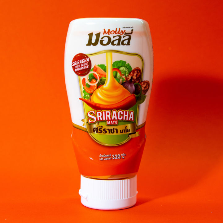 MOLLY Sriracha Mayoน้ำสลัดมอลลี่ ศรีราชา มาโย 320 ml.