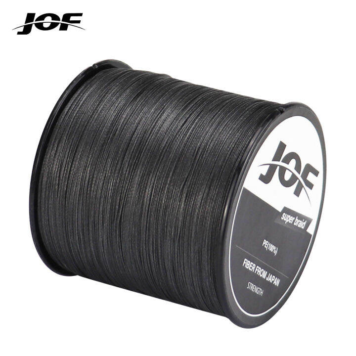JOF 500M PE Braid Fishing Line, 4 Strands Black 880LB, Japanese