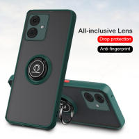 เคสป้องกันทนแรงกระแทก360 ° สำหรับ Motorola Moto G14วงแหวนแม่เหล็กป้องกันเต็มเลนส์ฝาหลังเคสห่อหุ้ม Qiying สำหรับ Moto G14ป้องกันการตกหล่น Capa