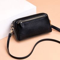 ◇✒ shoulder bag female leather oblique satchel mini phone hand new fashion