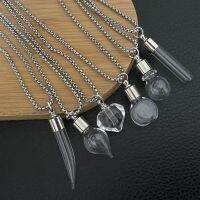 Drop Openable Chain Necklace Perfume Bottle Blood Vial Pendant Choker Jewelry Props Accessories