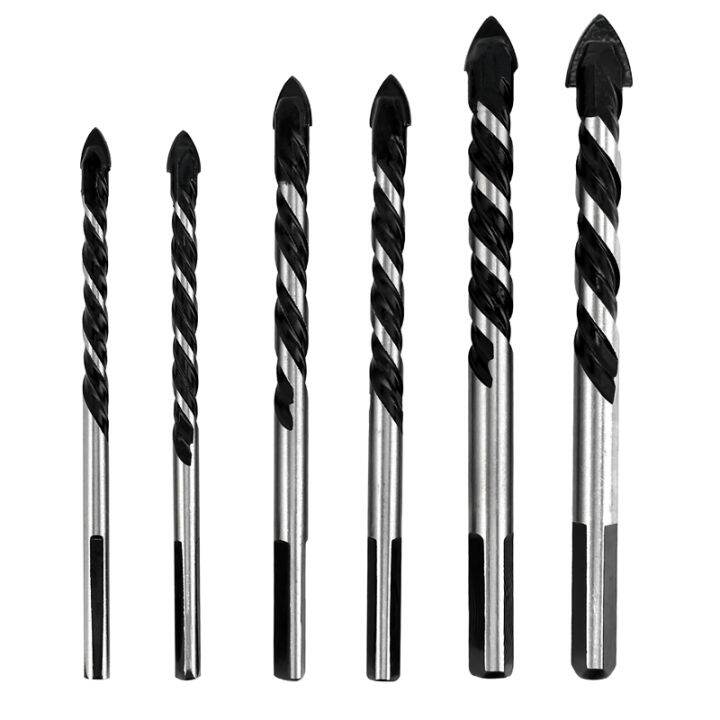6PCS Ceramic Tile Drill Bits,Masonry Drill Bits Set for Glass, Brick