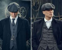 Tommy Shelby Hat Peaky Blinders Mens Newsboy Hats Vintage Herringbone Octagon Cap