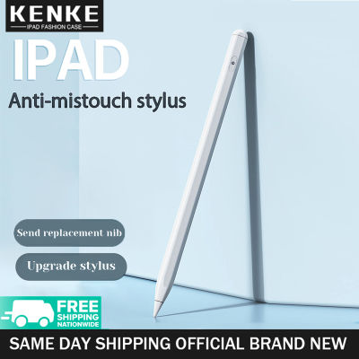 KENKE Stylus iPad ดินสอเข้ากันได้กับ Apple iPad Air 4 iPad 8th 7th iPad 2020 2021 2018 Pro 11นิ้ว iPad Pro 12.9 iPad 2019 Air 3 iPad Mini 5 iPad 6th Gen พร้อมฟังก์ชั่น Anti-Mistouch พร้อมการดูดซับฟังก์ชันไม่จำเป็นต้องเชื่อมต่อบลูทูธ