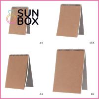 SUN BOX A5/16k/A4/8k มีประโยชน์ การเรียนรู้ของนักเรียน เครื่องเขียน กลางแจ้ง ศิลปิน ภาพร่างกราฟฟิตี กระดาษสีน้ำ สมุดสเก็ตช์ สมุดระบายสี