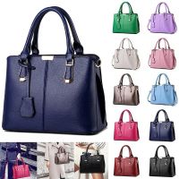 DD Store กระเป๋าถือสตรีกระเป๋าสะพายไหล่ Tote Purse PU Leather Women Messenger Hobo Bag