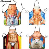 Funny Sexy Apron Cooking Apron Kitchen Baking For Woman And Man Dinner BBQ Party Cartoon Delantal Cocina CWQ022