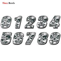 【cw】 Three Ratels FTC-872 Car Styling Racing Number Camouflage Sticker Motocross Auto Stickers Bike Waterproof decals ！