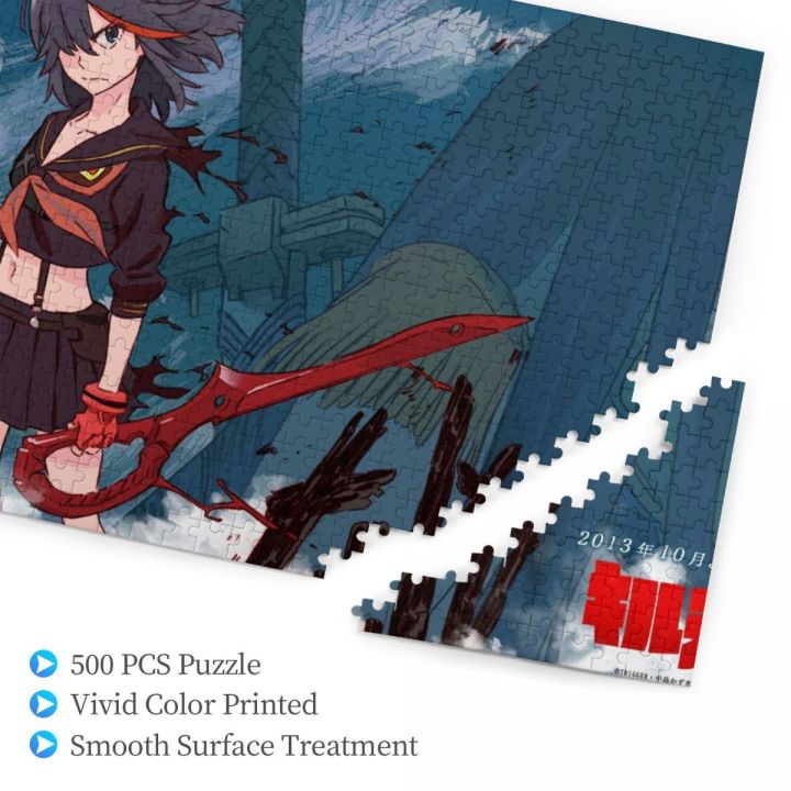 kill-la-kill-ryuko-matoi-3-wooden-jigsaw-puzzle-500-pieces-educational-toy-painting-art-decor-decompression-toys-500pcs