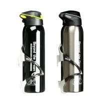 ┇◆ 500ml Black Mountain Bike Bicycle Water Bottle Cycling Drink Bottle Cup Kettle Stainless