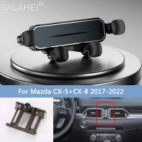 ที่จับโทรศัพท์มือถือรถสำหรับ CX5 Mazda CX-5 KF CX8 CX-8 KG 2017 2021 2022ขาตั้ง GPS ที่รองรับการหมุนได้อุปกรณ์เสริม