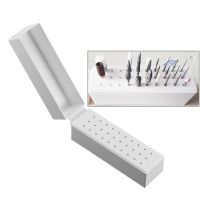 30 Holes Nail Art Drill Grinding Head Bit Holder Display Storage Box Nail Drill Bits Container Stand Display Rack