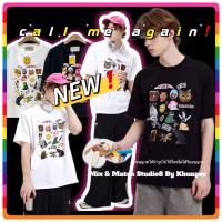 เสื้อยืดโอเวอร์ไซส์ Call Me AgainลายKitty ผ้าคอตตอนเกาหลี เกรดพรีเมียม ใส่สบายๆ ทรงสวยๆ สกรีนแน่นๆ ใส่ได้ทั้งผู้ชายและผู้หญิง พร้อมส่ง