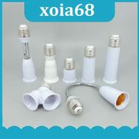 xoia68 Shop 65mm 95mm 14cm Flexible AC E27 To 2 E27 bulb Base power Socket plug Converter LED Light Lamp  Extender Holder E27-E27 Adapter