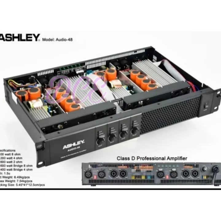 Power Amplifier ASHLEY AUDIO48 AUDIO 48 4ch class D Original Lazada