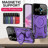 เคสโทรศัพท์สำหรับ Realme 11 Pro Plus 11pro 11Proplus + Realme11proplus Realme11pro + 2023เคสโทรศัพท์กันกระแทกแหวนหุ้มเกราะฝาหลังกดป้องกันเลนส์กล้องกรอบตัวยึด