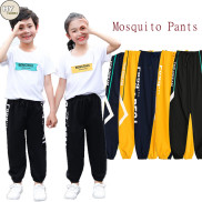 Ready Stock Kids Long Pants 3-12 Y Boy Thin Mosquito Pants Elasticated