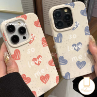 เคสหัวใจรักสีแดงลายกราฟฟิตีสีฟ้ามิสคอนนี่ย่อยสลายได้ใช้ได้กับ IPhone 7Plus 13 14 15 11 12 Pro Max 6X8 7 XR 6S 15 6S Plus XS MAX SE 2020เคสรูปการ์ตูนมาคู่กับตัวหนังสือแฟชั่น