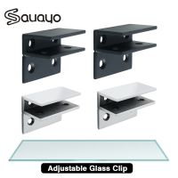 【CW】 Adjustable Wood/Glass Shelf Bracket Glass Support Wood Holder Mouth Type Clip Adaptive 5-10mm Thickness Zinc Alloy