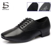 Salsa Dance Shoes Men Latin Dance Shoes Genuine Leather Soft Sole Mens Tango Ballroom Modern Dancing Shoes Sneakers Man Adult