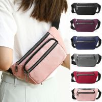 Fashion Oxford Cloth Waist Bag Zipper Chest Bag Sport Travel Girl Waist Belt Bags Fashion Phone Waist Pack for Women 【MAY】