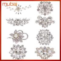 MUBAI 1PC พลอยเทียม งานแต่งงาน ที่หนีบสี่เหลี่ยม Charm Buckle คลิปหนีบรองเท้า อุปกรณ์ตกแต่งรองเท้า คลิปตกแต่งเงา