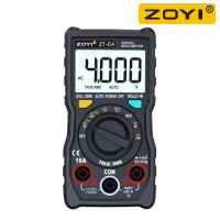 Zoyi มัลติมิเตอร์แบบดิจิทัล Zt-C1/C2/C3/C4 4000ตัวแม่นยำ Rms ช่วงอัตโนมัติแอมมิเตอร์โวลต์มิเตอร์ตัวเก็บประจุอุณหภูมิอัจฉริยะ