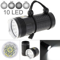 Power Display T6 LED Flashlight 8000 Lumen Waterproof Aluminium Alloy 4 Modes LED Flashlight Torch Light USB Rechargeable