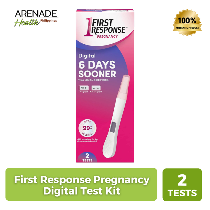 First Response Pregnancy Digital Test Kit 2 Tests Lazada Ph