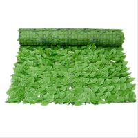 hyfvbujh▪❁℡  Artificial Fence Leaves Stalk Nets Balcony Fences Garden Wall Hanging