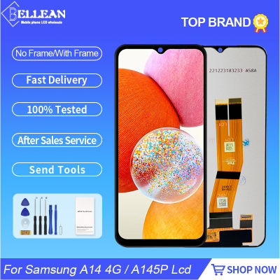 6.6นิ้วสำหรับ Samsung Galaxy A14 4G LCD หน้าจอสัมผัส A145P A145F A145M จอแสดงผล Digitizer Assembly พร้อมเครื่องมือ