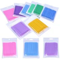 5/50/100 pcs Disposable Eyelashes Mini Individual lashes Applicators Mascara Brush Eyelash Extensions Cotton Swab For Makeup USB Hubs