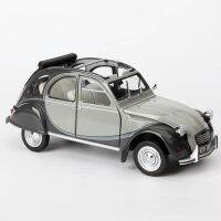 แบบหล่อขึ้นรูป1:18จำลอง Citro 2Cv โมเดลรถยนต์ไฟฟ้าสถิตย์พัดลมแสดงเครื่องประดับโลหะของขวัญของที่ระลึกคอลเลกชัน