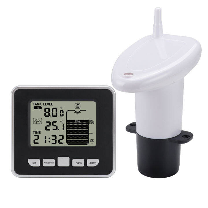 【CW】Ultrasonic Water Tank Liquid Level Meter With Temperature Sensor ...