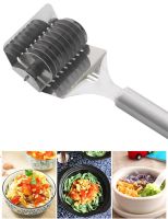 Hot Selling 1Pc Stainless Steel Spaghett Noodle Maker Lattice Roller Manual Dough Cutter Kitchen Helper Diy Dough Pastry Cutting Tools