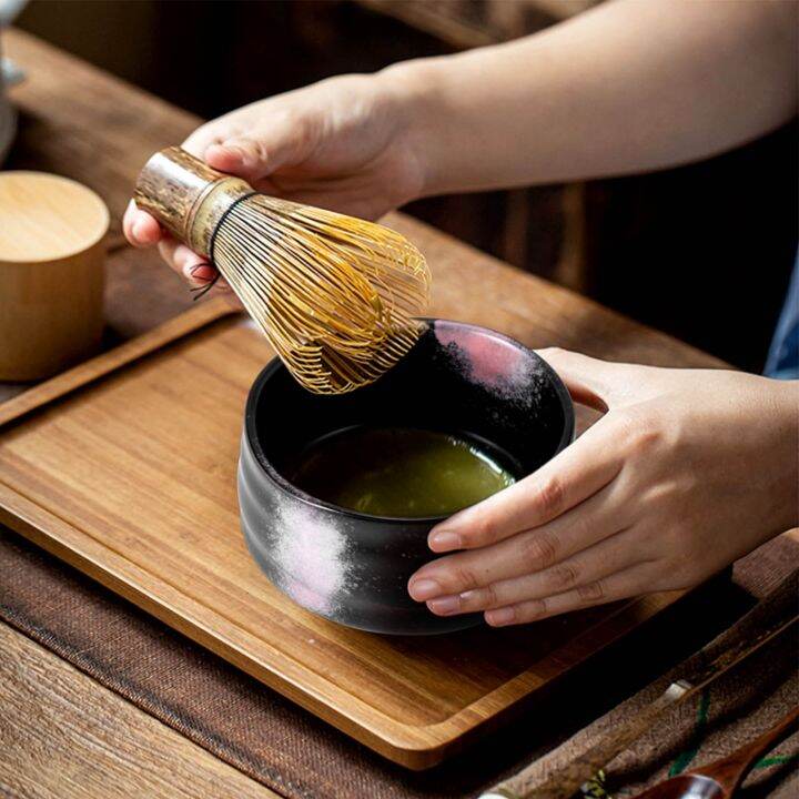 tea-ceremony-matcha-ceramic-tea-bowl-bamboo-tea-scoop-matcha-whisk-teaware-set