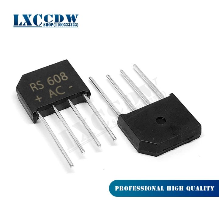 cw-5pcs-rs608-flat-6a-800v-rectifier