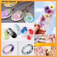 SHIRUI 12PCS/Bag งานฝีมือ เรซิน แต่งหน้า ศิลปะ การทำเครื่องประดับ กด เดซี่ดอกไม้ประดิษฐ์