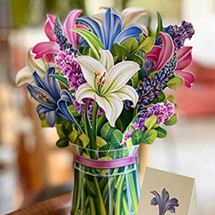 pop-up-cards-life-sized-forever-flower-bouquet-3d-popup-greeting-cards-with-note-card-and-envelope