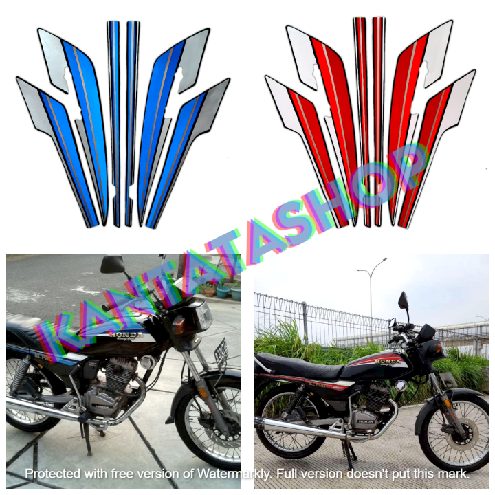 Stiker Striping Lis Les Body Motor Honda Gl Pro Striping Motor Gl Pro Standar Full