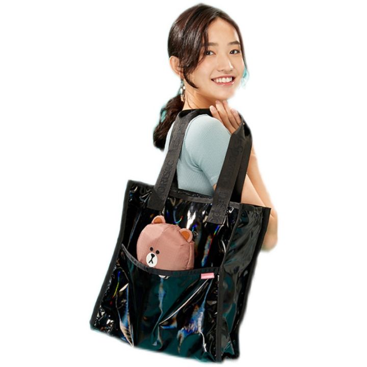 li-shibao-line-รุ่นชื่อแนวโน้มถุงผ้าหญิงการ์ตูน3d-หมีกระเป๋าสะพายกระเป๋าถือ3590