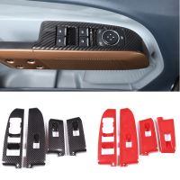 ABS Car Window Glass Lift Button Frame Cover Trim Sticker Fit For Ford Maverick 2022 Auto Interior Accessories