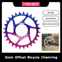 ผ่านเควส3มิลลิเมตรชดเชย MTB จักรยานเสือภูเขา Chainring 28ครั้ง-38ครั้งรอบรูปไข่แคบกว้าง ChainWheel RACEFACE ถัดไป SL Sixi ขี่จักรยานชิ้นส่วน