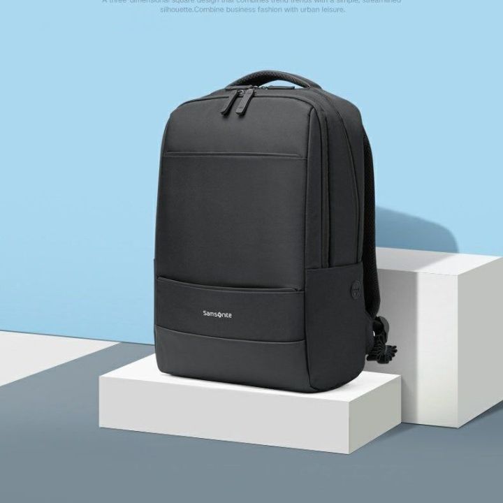 samsonite-กระเป๋าเป้สะพายหลังลำลองสำหรับผู้ชาย-กระเป๋าเป้สะพายหลังคอมพิวเตอร์กันน้ำความจุขนาดใหญ่-bu1-09001รุ่นใหม่