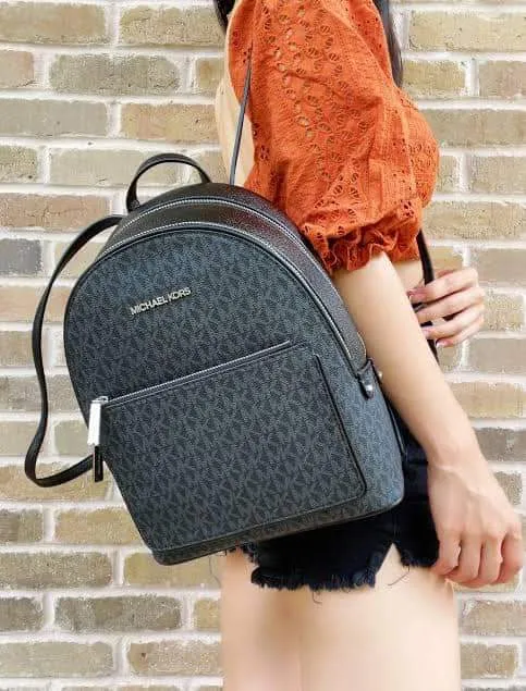 Guaranteed Authentic Michael Kors Medium Adina Women's Monogram Backpack -  Black | Lazada PH